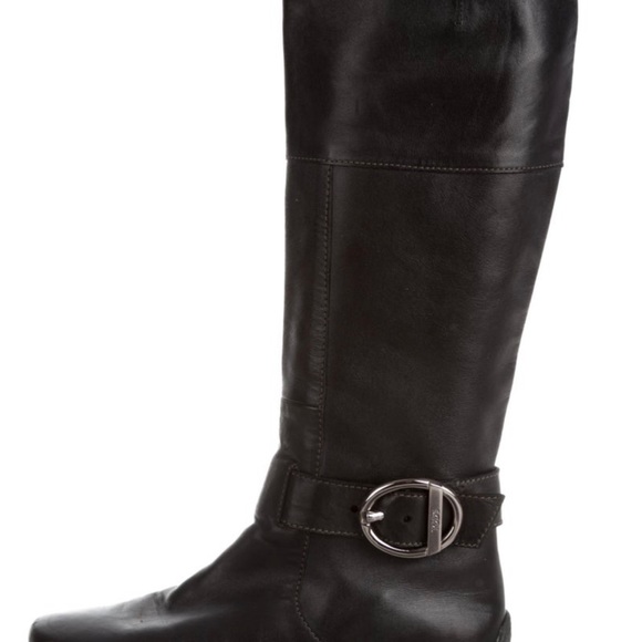 TOD’S - Leather Riding Boots - Picture 1 of 7